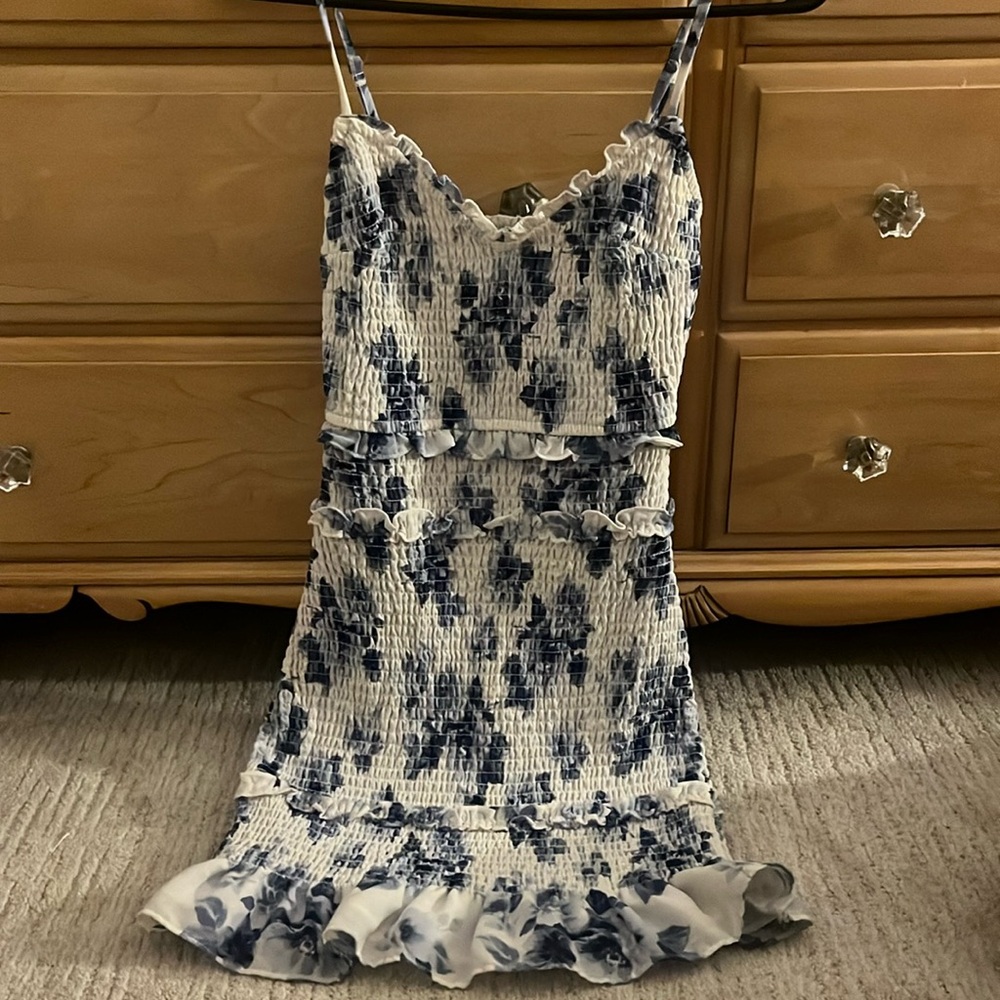 Floral thin strap dress
